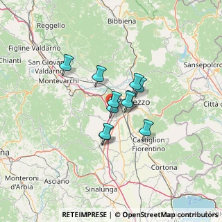 Mappa SP 21, 52041 Viciomaggio , Italia (8.60364)