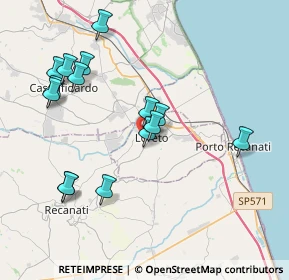 Mappa Via Impaccio, 60025 Loreto AN, Italia (4.09333)