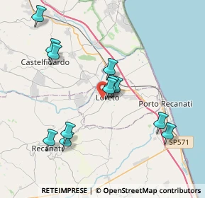 Mappa Via Impaccio, 60025 Loreto AN, Italia (3.96667)