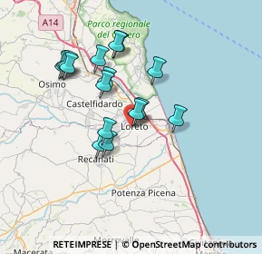 Mappa Via Impaccio, 60025 Loreto AN, Italia (6.42938)