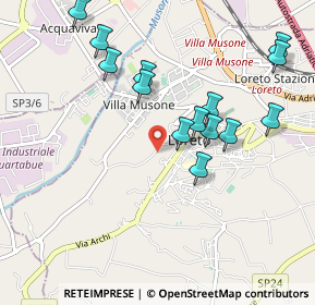 Mappa Via Impaccio, 60025 Loreto AN, Italia (1.02786)