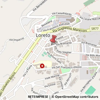 Mappa Via Donato Bramante,  41, 60025 Loreto, Ancona (Marche)