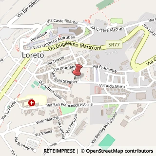 Mappa Via Italo Stegher, 19, 60025 Loreto AN, Italia, 60025 Loreto, Ancona (Marche)