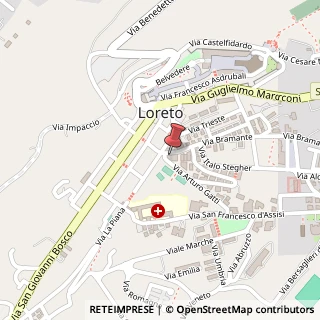 Mappa Via Arturo Gatti, 1B, 60025 Loreto AN, Italia, 60025 Loreto, Ancona (Marche)