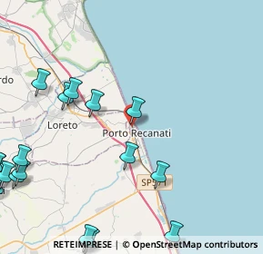 Mappa Via 29 marzo, 62017 Porto Recanati MC, Italia (6.8645)
