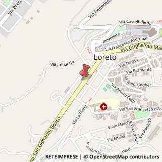 Mappa Via brancondi fratelli 29, 60025 Loreto, Ancona (Marche)