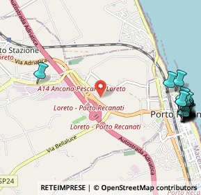 Mappa Via Urbani, 60025 Loreto AN, Italia (1.629)