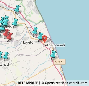 Mappa Via Urbani, 60025 Loreto AN, Italia (6.94111)