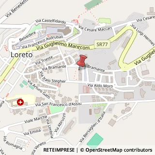 Mappa Piazza Luigi Fanini, 3, 60025 Loreto, Ancona (Marche)