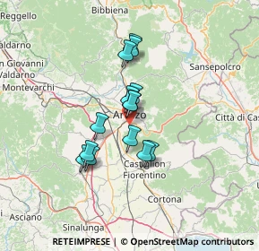 Mappa Località Gaville, 52100 Arezzo AR, Italia (10.20857)