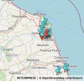 Mappa SP105, 62019 Recanati MC, Italia (19.09333)