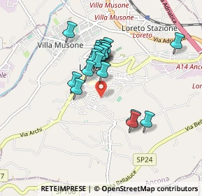 Mappa Viale Umbria, 60025 Loreto AN, Italia (0.7435)