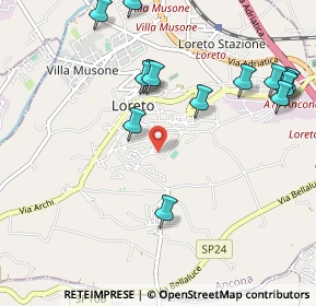 Mappa Via Abruzzo, 60025 Loreto AN, Italia (1.22429)