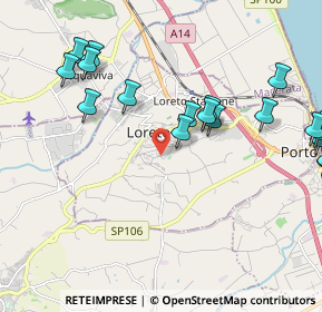 Mappa Via Abruzzo, 60025 Loreto AN, Italia (2.64)