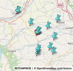 Mappa Corso del Popolo, 60024 Filottrano AN, Italia (7.12286)