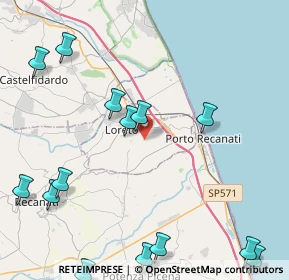 Mappa Via Lavanderia, 60025 Loreto AN, Italia (6.08933)