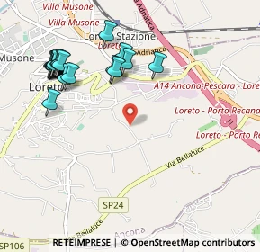 Mappa Via Lavanderia, 60025 Loreto AN, Italia (1.2075)
