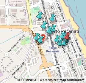 Mappa Via Recanati, 62017 Porto Recanati MC, Italia (0.182)