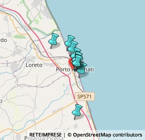 Mappa Via Recanati, 62017 Porto Recanati MC, Italia (1.45273)