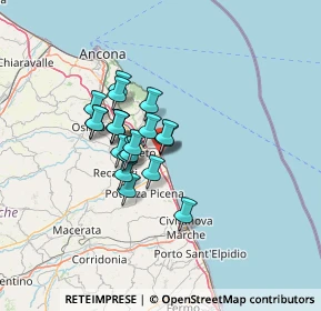 Mappa Via Recanati, 62017 Porto Recanati MC, Italia (9.543)