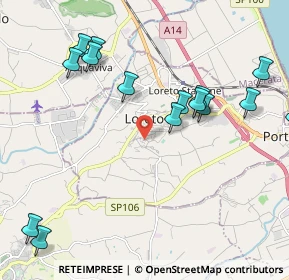 Mappa Via Lazio, 60025 Loreto AN, Italia (2.9285)