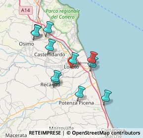 Mappa Via Lazio, 60025 Loreto AN, Italia (6.83364)