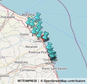 Mappa Via Grotte, 60025 Loreto AN, Italia (10.05176)