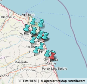 Mappa Via Grotte, 60025 Loreto AN, Italia (9.8835)