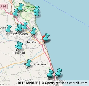 Mappa Via Giacomo Leopardi, 62017 Porto Recanati MC, Italia (10.3255)