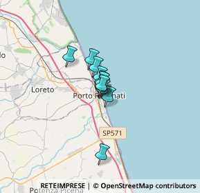 Mappa Via C. B. Cavour, 62017 Porto Recanati MC, Italia (1.44)