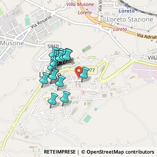 Mappa Piazza Luigi Fanini, 60025 Loreto AN, Italia (0.37)
