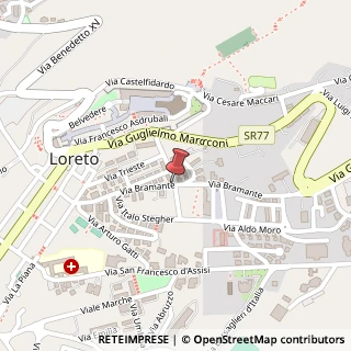 Mappa Via bramante 272, 60025 Loreto, Ancona (Marche)