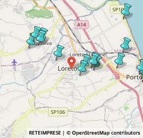 Mappa Via Donato Bramante, 60025 Loreto AN, Italia (2.6825)