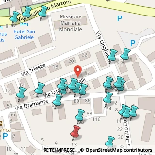 Mappa Via Donato Bramante, 60025 Loreto AN, Italia (0.07917)