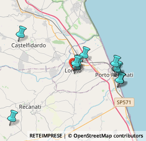 Mappa Via Giannuario Solari, 60025 Loreto AN, Italia (3.84636)