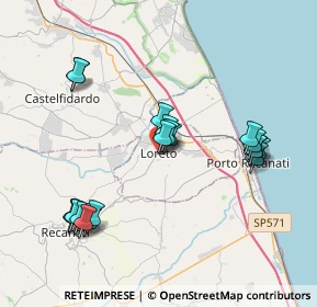 Mappa Via Giannuario Solari, 60025 Loreto AN, Italia (4.066)