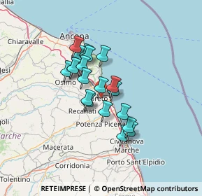Mappa 60025 Loreto AN, Italia (10.0245)