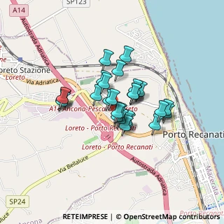 Mappa Via Giuseppa Maria Carmelitana, 60025 Loreto AN, Italia (0.58571)
