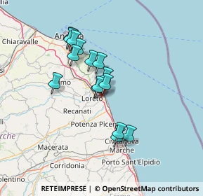 Mappa Via Giuseppa Maria Carmelitana, 60025 Loreto AN, Italia (11.54733)