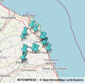 Mappa Via Giuseppa Maria Carmelitana, 60025 Loreto AN, Italia (11.40867)