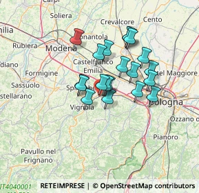 Mappa Via C. Angelelli, 40053 Valsamoggia BO, Italia (10.481)