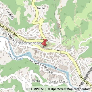 Mappa Via Alcide de Gasperi, 152, 16014 Campomorone GE, Italia, 16014 Campomorone, Genova (Liguria)