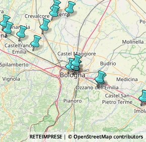 Mappa Via Antonio di Vincenzo, 40121 Bologna BO, Italia (18.93375)