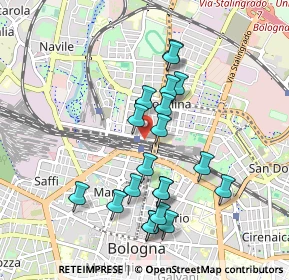 Mappa Via Antonio di Vincenzo, 40121 Bologna BO, Italia (0.895)