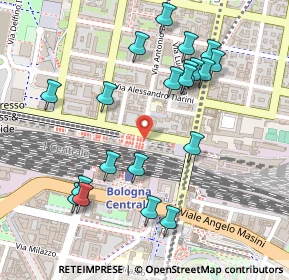 Mappa Via Antonio di Vincenzo, 40121 Bologna BO, Italia (0.264)