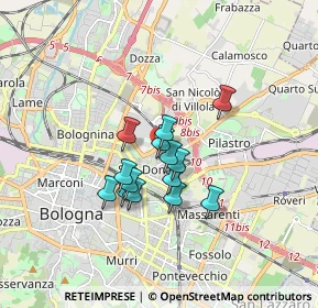 Mappa Via Edoardo Ferravilla, 40128 Bologna BO, Italia (1.20357)