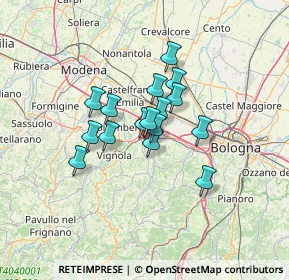 Mappa Via Calzolara, 40053 Valsamoggia BO, Italia (8.88313)