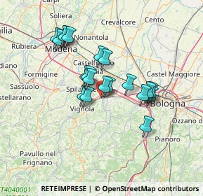 Mappa Via Gaetano Gandolfi, 40053 Valsamoggia BO, Italia (11.5385)