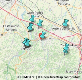 Mappa Piazza Sandro Pertini, 40053 Valsamoggia BO, Italia (6.874)