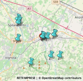Mappa Via Gaetano Gandolfi, 40053 Valsamoggia BO, Italia (3.17077)